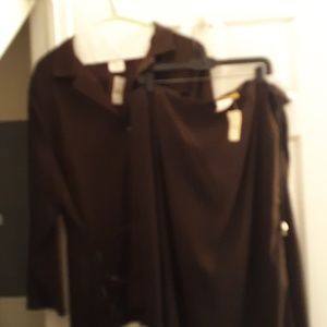 Two piece brown suit NWT